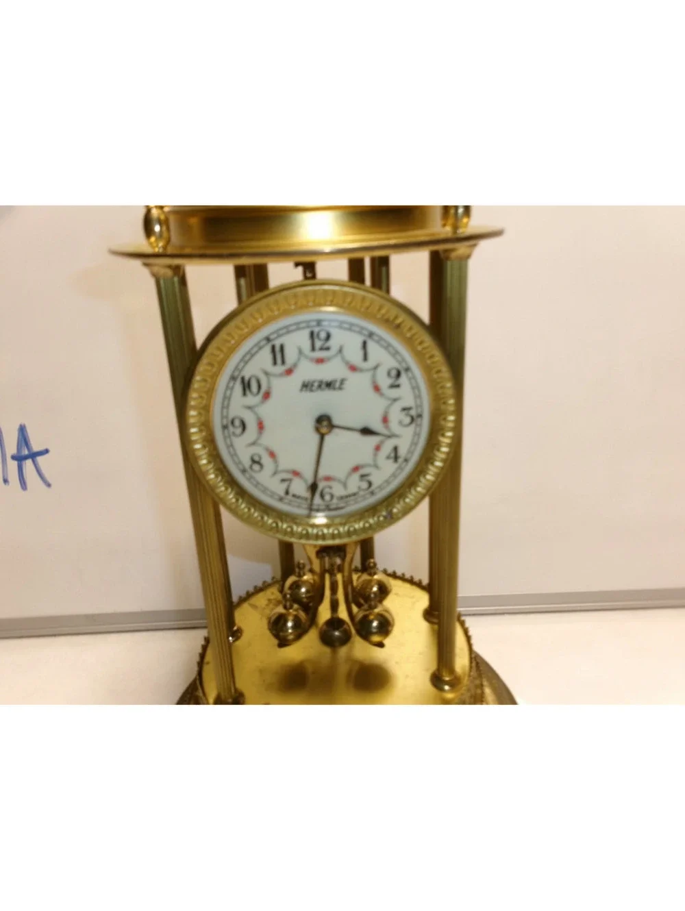 Vintage Hermle Anniversary/Torsion Clock with Glass Dome